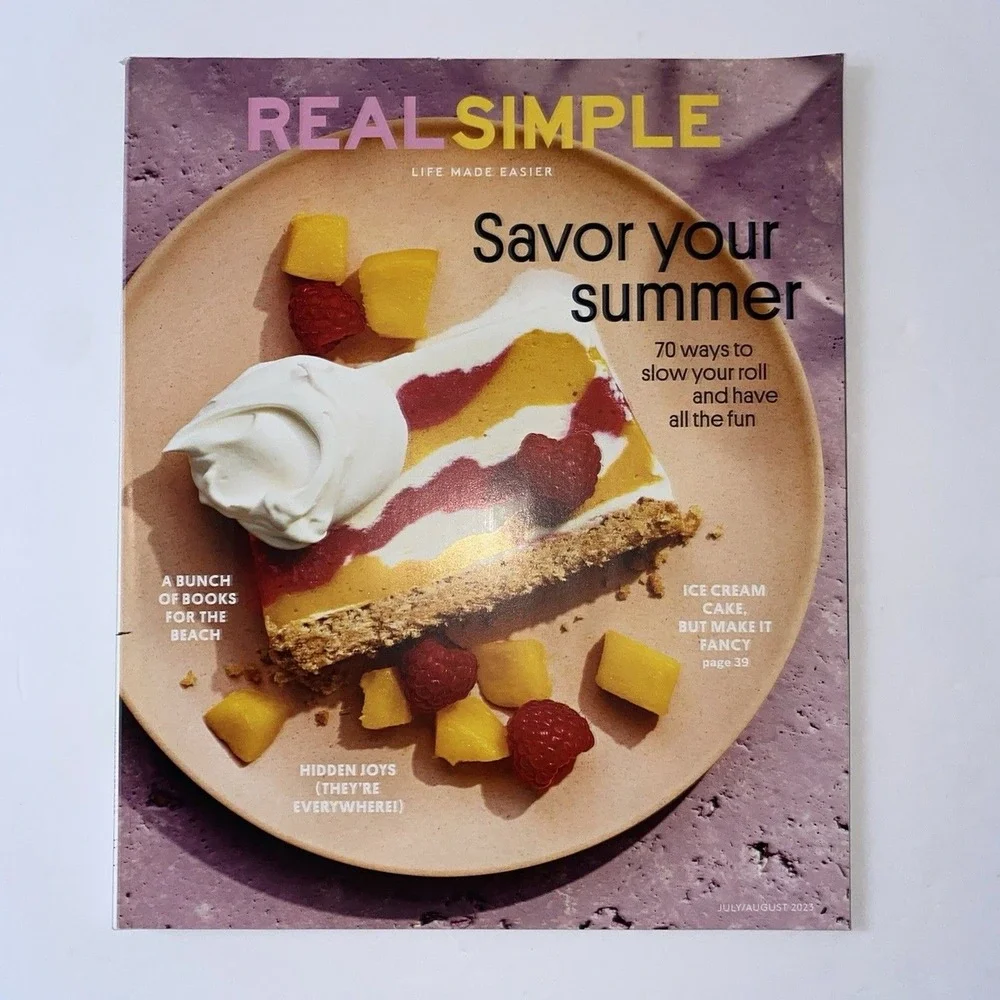 Real Simple Magazine July August 2023 Savor Your Summer Recipes Beach Books New